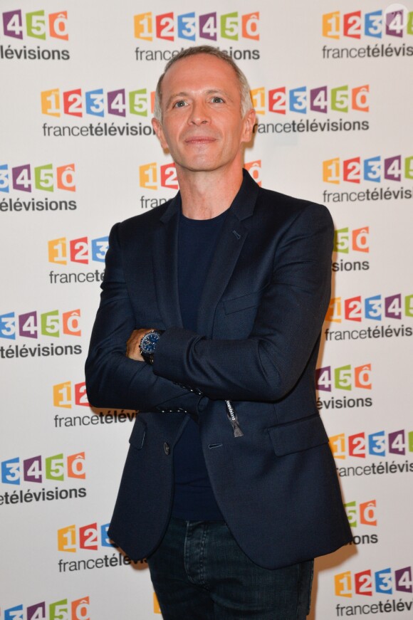 Samuel Étienne lors du photocall de la présentation de la nouvelle dynamique 2017-2018 de France Télévisions. Paris, le 5 juillet 2017. © Guirec Coadic/Bestimage  Celebrities at the photocall of France Televisions. Paris, July 5th, 2017.05/07/2017 - Paris