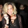 Semi-exclusif - Fiona Gélin lors de l'inauguration du "Shelby", le nouveau bar à cocktails de B.Zaibat et son associé S.Peltier boulevard Sébastopol, à Paris, France, le 24 Janvier 2018. © Philippe Baldini/Bestimage