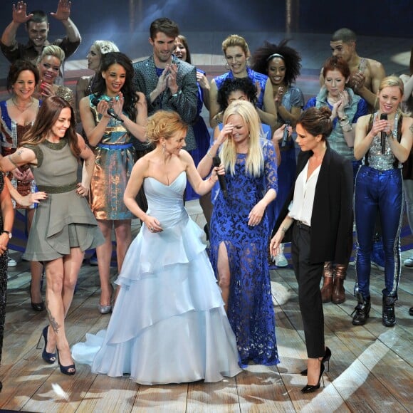 Melanie Brown, Geri Halliwell, Emma Bunton, Melanie Chisholm, Victoria Beckham - Première de la comédie musicale des Spice Girls 'The Viva Forever' à Londres, le 11 décembre 2012.