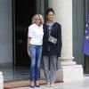 La chanteuse Rihanna a été reçue par Brigitte Macron (Trogneux) au palais de l'Elysée à Paris. Le 26 juillet 2017 © Alain Guizard / Bestimage