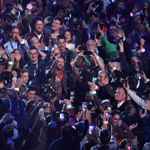 Justin Timberlake assure le show de la mi-temps lors du Super Bowl à Minneapolis, le 1 février 2018.