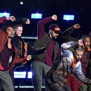 Justin Timberlake assure le show de la mi-temps lors du Super Bowl à Minneapolis, le 1 février 2018.