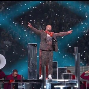 Justin Timberlake en concert lors du Super Bowl à Minneapolis, le 4 février 2018.