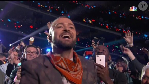 Justin Timberlake en concert lors du Super Bowl à Minneapolis, le 4 février 2018.