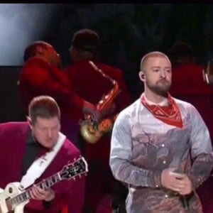 Justin Timberlake en concert lors du Super Bowl à Minneapolis, le 4 février 2018.