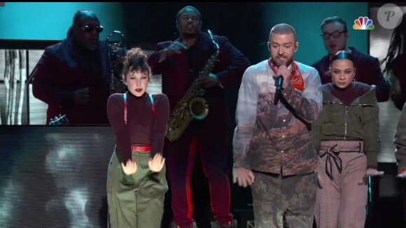 Justin Timberlake en concert lors du Super Bowl à Minneapolis, le 4 février 2018.