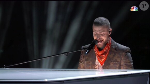 Justin Timberlake en concert lors du Super Bowl à Minneapolis, le 4 février 2018.