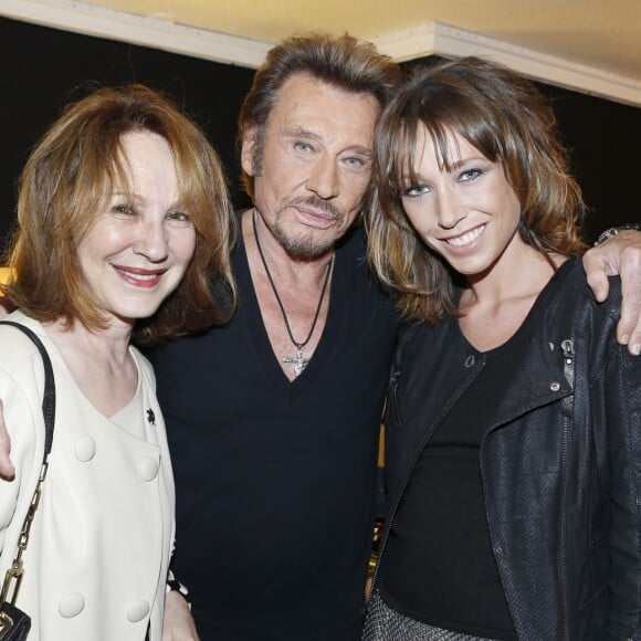 Exclusif - Nathalie Baye et Laura Smet au concert de Johnny Hallyday au POPB de Bercy a Paris - Jour 2. Le 15 juin 2013