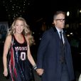 Blake lively et son mari Ryan Reynolds sortent main dans la main de la projection du film 'All I See is You' à New York, le 16 octobre 2017  Superstar couple Blake lively and Ryan Reynolds were spotted leaving a special screening of 'All I See is You' together in New York City, 16th october 201716/10/2017 - New York