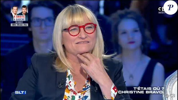 Christine Bravo dans &quot;Salut les terriens&quot;, samedi 10 février 2018, C8
