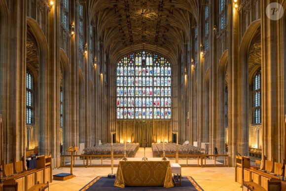 La chapelle du château de Windsor où aura lieu le mariage - Illustration sur le château de Windsor où le prince Harry et Meghan Markle vont se marier le 19 mai 2018 à Windsor