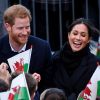 Le prince Harry et Meghan Markle en visite à Cardiff le 18 janvier 2018