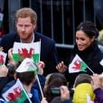 Le prince Harry et sa fiancée Meghan Markle visitent le château de Cardiff, Royaume Uni, le 18 janvier 2018.