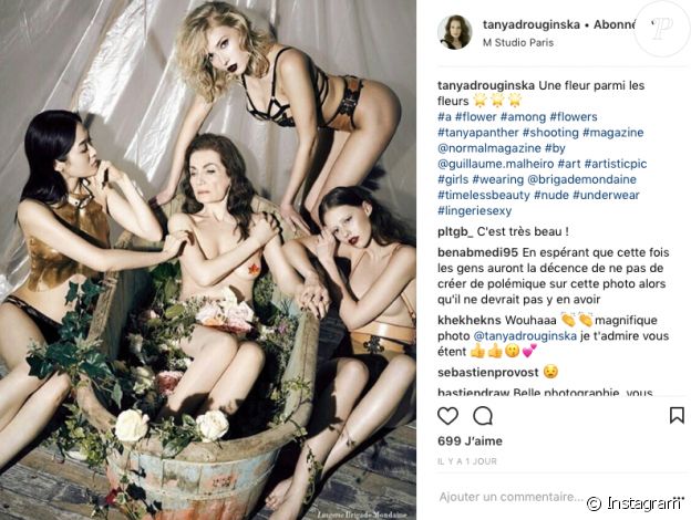 Tanya Drouginska (Secret Story 11) nue, un cliché révélé le 12 février 2018.