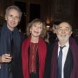 Thierry Lhermitte, Marie-Anne Chazel, Gérad Jugnot - Concert du 13ème Gala 2018 de l'Association pour la Recherche sur Alzheimer à la salle Pleyel à Paris le 12 février 2018. L'intégralité des bénéfices de cette soirée servira à financer la recherche sur la maladie d’Alzheimer. © Coadic Guirec-Pierre Perusseau/Bestimage
