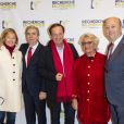 Natalia Olzoeva, le professeur Bruno Dubois, Michel-Edouard Leclerc, Véronique de Villèle et le docteur Olivier de Ladoucette - Concert du 13ème Gala 2018 de l'Association pour la Recherche sur Alzheimer à la salle Pleyel à Paris le 12 février 2018. L'intégralité des bénéfices de cette soirée servira à financer la recherche sur la maladie d’Alzheimer. © Coadic Guirec-Pierre Perusseau/Bestimage