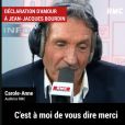Jean-Jacques Bourdin ému aux larmes sur RMC, le 13 février 2018.