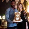 Fulgence Ouedraogo et Ariane Brodier, enceinte, durant la "baby shower". Photos postée sur Instagram le 12 décembre 2017. La naissance est prévue pour janvier.