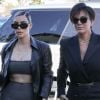 Exclusif - Kim Kardashian est allée déjeuner avec sa mère Kris Jenner et son ex beau-frère Scott Disick à Los Angeles, le 8 février 2018  Exclusive - Reality star Kim Kardashian shows off her style while out for lunch with her mother Kris Jenner and Scott Disick. The trio were filming 'Keeping Up With The Kardashians' as they grabbed lunch at a sushi restaurant. 8th february 201808/02/2018 - Los Angeles