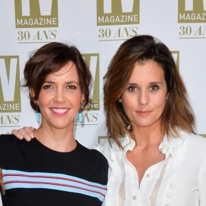 Exclusif - Nathalie Renoux et Faustine Bollaert - Soirée d'anniversaire des 30 ans de TV Magazine au Pavillon des Champs-Elysées à Paris le 17 octobre 2017. © Coadic Guirec/Bestimage