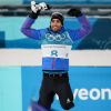 Le biathlète français Martin Fourcade a été sacré champion olympique en poursuite de 12,5 km du biathlon à Pyeongchang en Corée du sud, le 12 février 2018