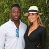 Ariane Brodier et son compagnon Fulgence Ouedraogo au village lors des internationaux de tennis de Roland Garros à Paris le 5 juin 2017. © Cyril Moreau / Dominique Jacovides / Bestimage