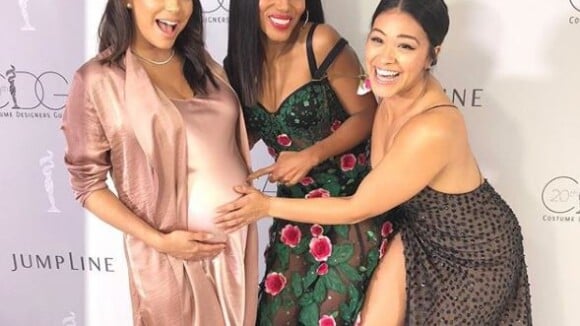 Eva Longoria, enceinte, pose avec les jolies Kerry Washington et Gina Rodriguez