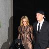 Paris Hilton arrive au bras de son fiancé Chris Zylka - Les célébrités arrivent au restaurant The Grille pour fêter l'anniversaire de Rihanna (30 ans) à New York, le 20 février 2018