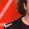 Angelo lors des auditions à l'aveugle de "The Voice 7" (TF1), samedi 24 février 2018.
