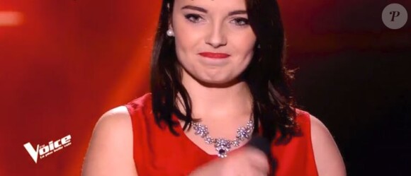 Julianna lors des auditions à l'aveugle de "The Voice 7" (TF1), samedi 24 février 2018.