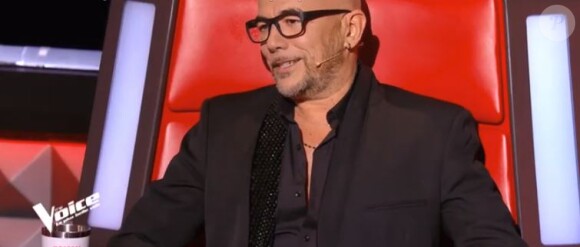 Pascal Obispo lors des auditions à l'aveugle de "The Voice 7" (TF1), samedi 24 février 2018.