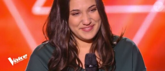 Thana-Marie lors des auditions à l'aveugle de "The Voice 7" (TF1), samedi 24 février 2018.