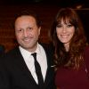 Exclusif - Arthur (Jacques Essebag) et sa compagne Mareva Galanter - Dîner de gala et vente aux enchère pour l'association "Sauveteurs sans frontières" ("Qui sauve une vie sauve l'humanité") à l'hôtel du collectionneur à Paris, France, le 13 février 2018. G.Elmaleh, Arthur (J.Essebag), A.Abittan et C.Hanouna ont animés la soirée et ont pris très à coeur leurs rôles de "commissaires priseurs" pour une vente aux enchères mémorable pour l'association Sauveuteurs Sans Frontières. G.Elmaleh, Arthur (J.Essebag), A.Abittan et C.Hanouna ont achétés 10 kits de survie SSF chacun. Sauveteurs Sans Frontières est une Organisation Non Gouvernementale franco-israélienne d'aide médicale internationale, agréée par le ministère de l'intérieur français. Forte de plusieurs antennes médicales mobiles et d'équipes de secouristes spécialisés, SSF- qui intervient sur le terrain selon les normes SAR (Search and Rescue: localisation et de secours aux personnes en situation de détresse). ONG qui compte plus de 6000 secouristes bénévoles (880 équipés), répartis sur 14 antennes internationales. © Rachid Bellak/Bestimage