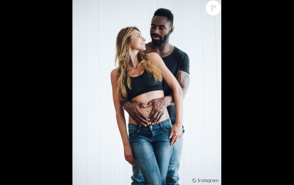 Ariane Brodier enceinte de son amoureux Fulgence Ouedraogo, une annonce faite sur Instagram le 10 août 2017.
