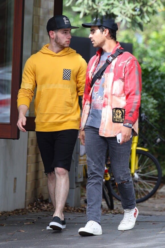 Joe et Nick Jonas à Sydney, le 26 février 2018