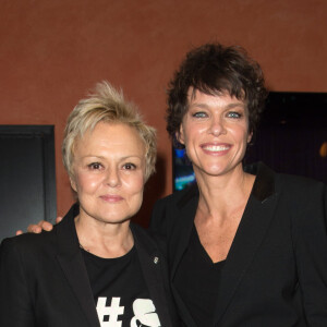 Semi-Exclusif - Muriel Robin avec Anne Le Nen lors de la représentation du spectacle "Alex Lutz" à l'Olympia à Paris, le 8 février 2018. © Guirec Coadic/Bestimage