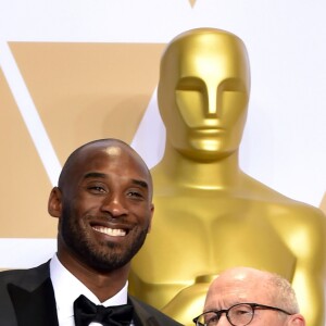 Kobe Bryant et Glen Keane (Oscar meilleur court métrage animé avec "Dear Basketball") - Press room de la 90ème cérémonie des Oscars 2018 au théâtre Dolby à Los Angeles, Californie, Etats-Unis, le 4 mars 2018.