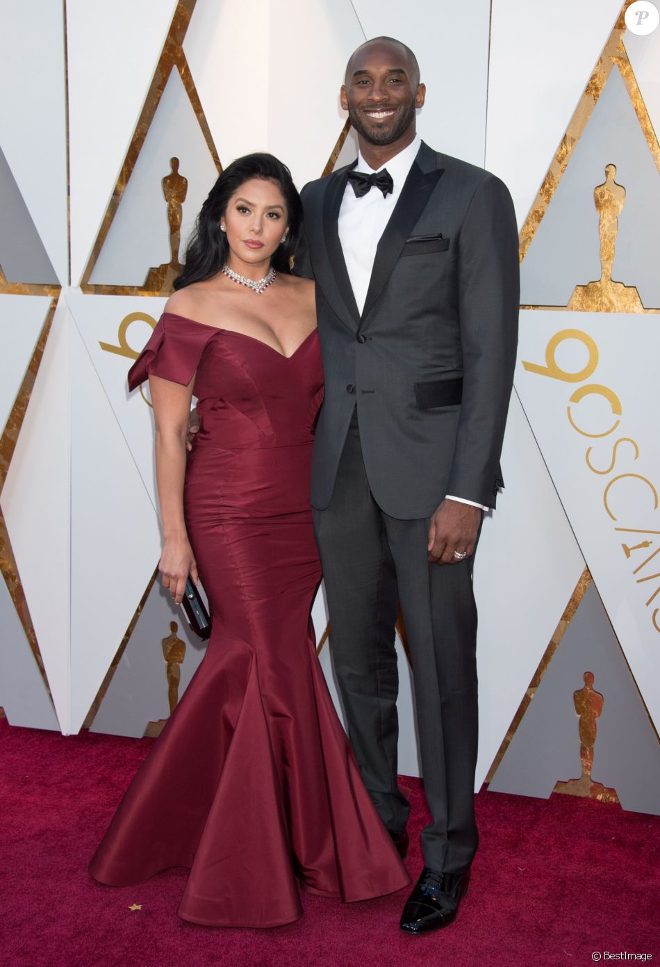 Kobe Bryant Avec Sa Femme Vanessa Laine 90ème Cérémonie Des Oscars 2018 Au Théâtre Dolby à Los 6347