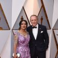 Salma Hayek (robe Gucci) et son mari François-Henri Pinault - Arrivées - 90ème cérémonie des Oscars 2018 au théâtre Dolby à Los Angeles, le 4 mars 2018. © Kevin Sullivan via Zuma Press/Bestimage