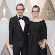 Gary Oldman et sa femme Gisele Schmidt - Arrivées - 90ème cérémonie des Oscars 2018 au théâtre Dolby à Los Angeles, le 4 mars 2018. © Michael Baker/AMPAS via ZUMA Press/Bestimage