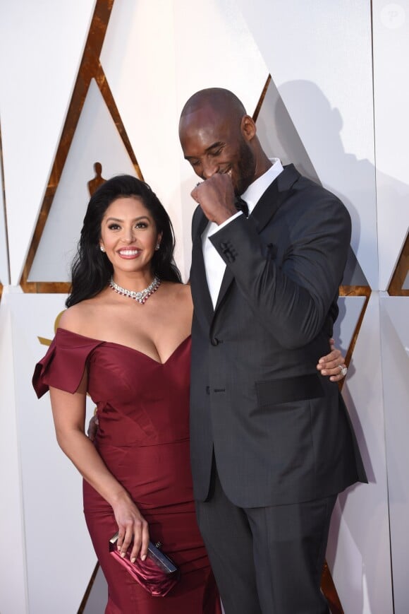 Kobe Bryant et sa femme Vanessa - Arrivées - 90ème cérémonie des Oscars 2018 au théâtre Dolby à Los Angeles, le 4 mars 2018. © Kevin Sullivan via ZUMA Press/Bestimage
