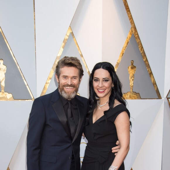 Willem Dafoe et sa femme Giada Colagrande - Arrivées - 90ème cérémonie des Oscars 2018 au théâtre Dolby à Los Angeles, le 4 mars 2018. © Michael Baker/AMPAS via ZUMA Press/Bestimage