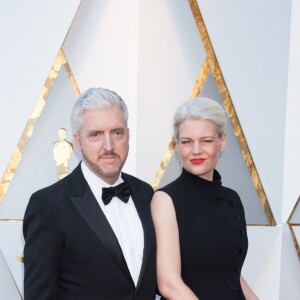 Anthony McCarten et sa compagne Eva Maywald - Arrivées - 90ème cérémonie des Oscars 2018 au théâtre Dolby à Los Angeles, le 4 mars 2018. © Michael Baker/AMPAS via ZUMA Press/Bestimage