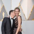 Sam Rockwell et sa compagne Leslie Bibb - Arrivées - 90ème cérémonie des Oscars 2018 au théâtre Dolby à Los Angeles, le 4 mars 2018. © Michael Baker/AMPAS via ZUMA Press/Bestimage