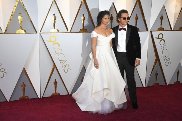 Camila Alves et son mari Matthew McConaughey - 90ème cérémonie des Oscars 2018 au théâtre Dolby à Los Angeles, Californie, Etats-Unis, le 4 mars 2018. © Kevin Sullivan/Zuma Press/Bestimage