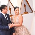 Gina Rodriguez et son compagnon Joe LoCicero - Arrivées - 90ème cérémonie des Oscars 2018 au théâtre Dolby à Los Angeles, le 4 mars 2018. © Kevin Sullivan via Zuma Press/Bestimage