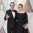Gary Oldman et sa femme Gisele Schmidt - 90ème cérémonie des Oscars 2018 au théâtre Dolby à Los Angeles, Californie, Etats-Unis, le 4 mars 2018. © A.M.P.A.S/AdMedia/Zuma Press/Bestimage