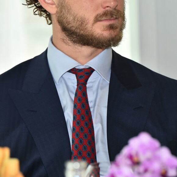 Pierre Casiraghi - Présentation des Monaco Globes Series au Yacht Club de Monaco le 27 février 2018. © Bruno Bebert/Pool restreint Monaco/Bestimage