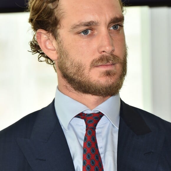 Pierre Casiraghi - Présentation des Monaco Globes Series au Yacht Club de Monaco le 27 février 2018. © Bruno Bebert/Pool restreint Monaco/Bestimage