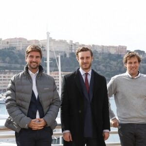 Exclusif - Pierre Casiraghi lors de la présentation des Monaco Globes Series au Yacht Club de Monaco le 27 février 2018. Cette course offshore en Imoca, en double et sans escale, aura lieu du 1er au 8 juin 2018 et sera qualificative pour le Vendée Globe. © Olivier Huitel/Pool restreint Monaco/Bestimage-Crystal